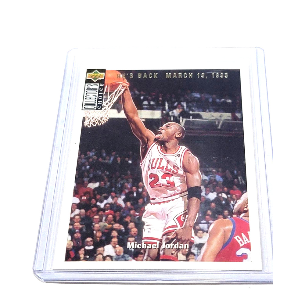 1994 Upper Deck Collector's Choice #240 Michael Jordan He's Back Gold Foil Print